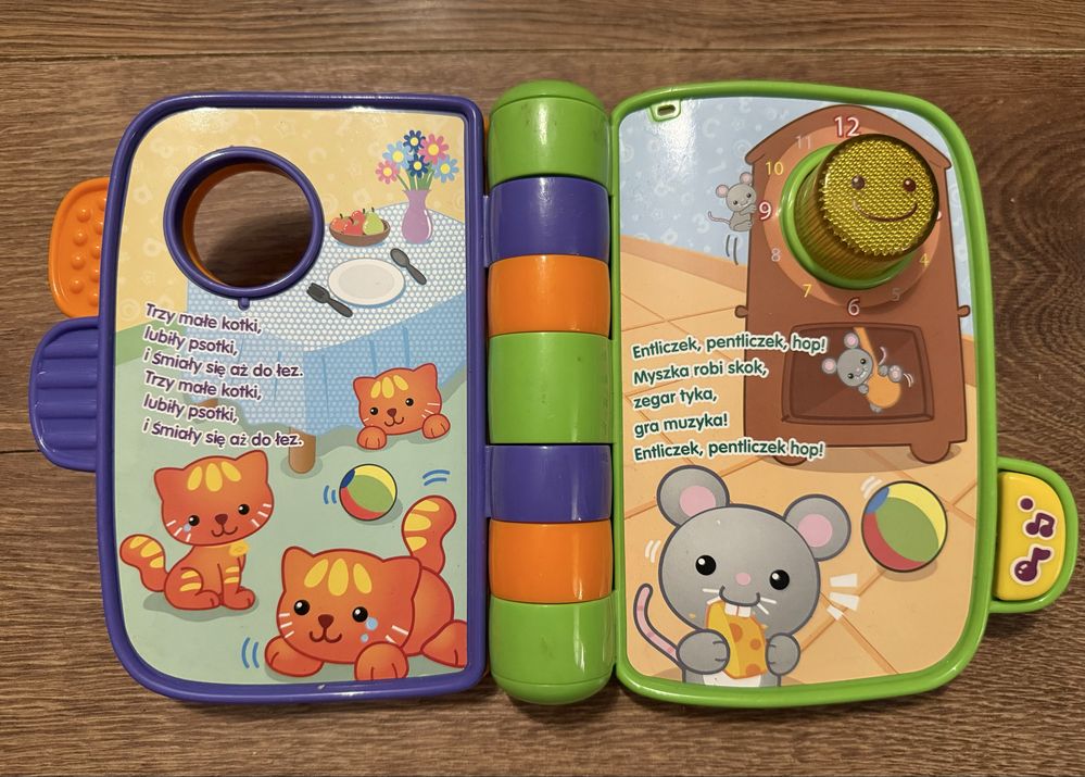 Zabawki interaktywne książeczka Vtech Moje pierwsze rymowanki pianinko