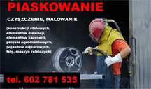 Piaskowanie /Sodowanie  / Malowanie