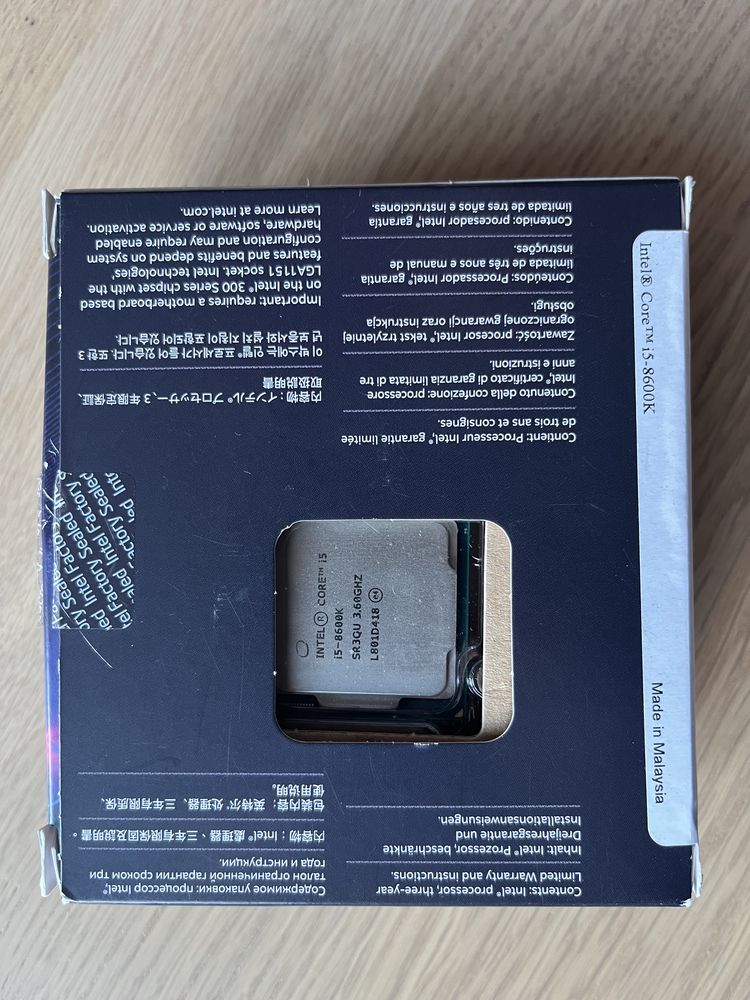 Procesor Intel Core i5-8600K 3.6GHz 9 MB BX80684I58600K