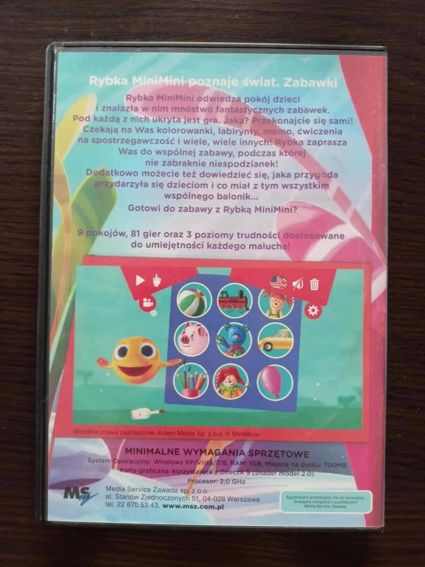 Rybka MiniMini poznaje świat - Gra PC STAN IDEALNY
