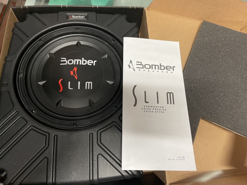 Bomber subwoofer com caixa e amplificador