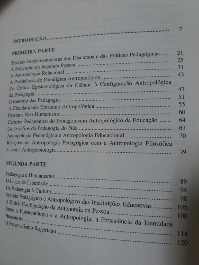 Livro: A Educação como Projecto Antropológico