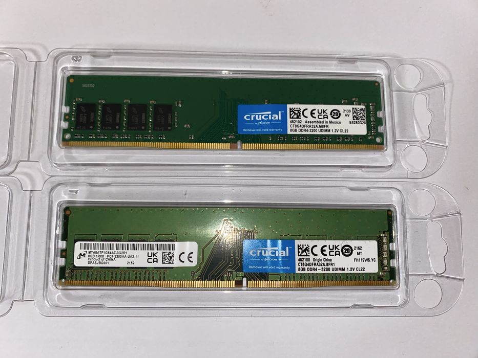 Оперативна память Crucial Micron DDR4 8Gb 3200Mhz (CT8G4DFRA32A)