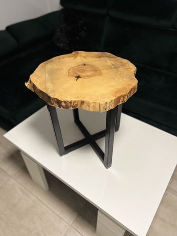 Stolik drewniany w stylu industrialnym/loftowym