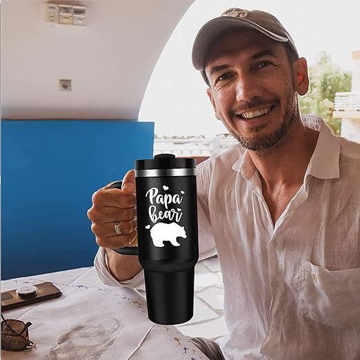 kubek termiczny termos z rurką dzień ojca 1200ml