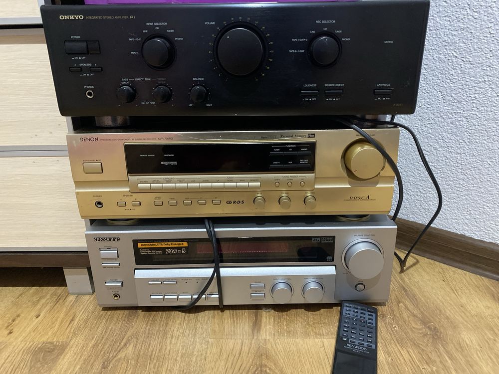 Amplituner onkyo A 8051…denon AVR-700RD…i keneood KRF-V4070d