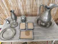 Conjunto de peças de estanho puro 95%