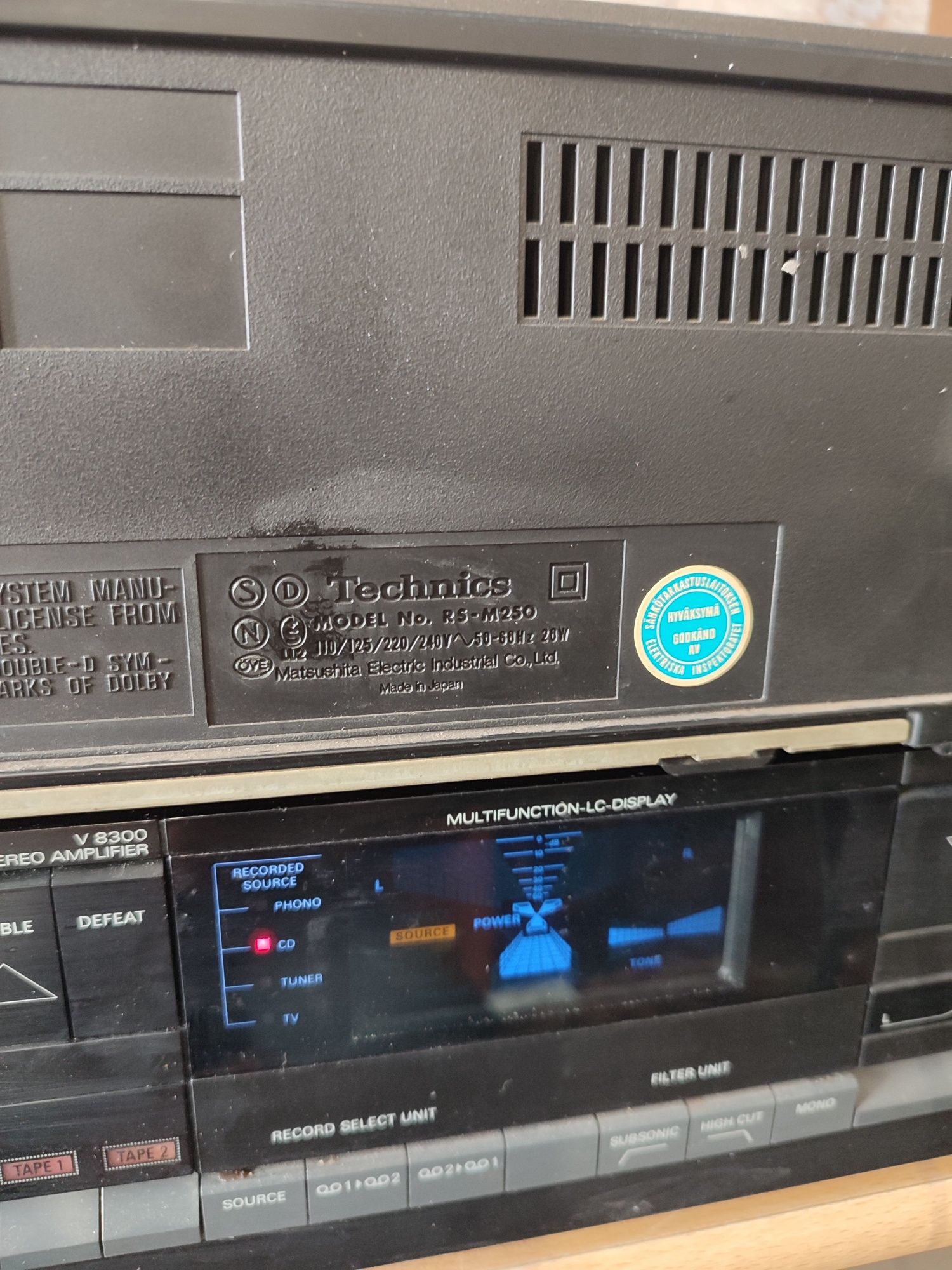 Кассетная дека technics М250