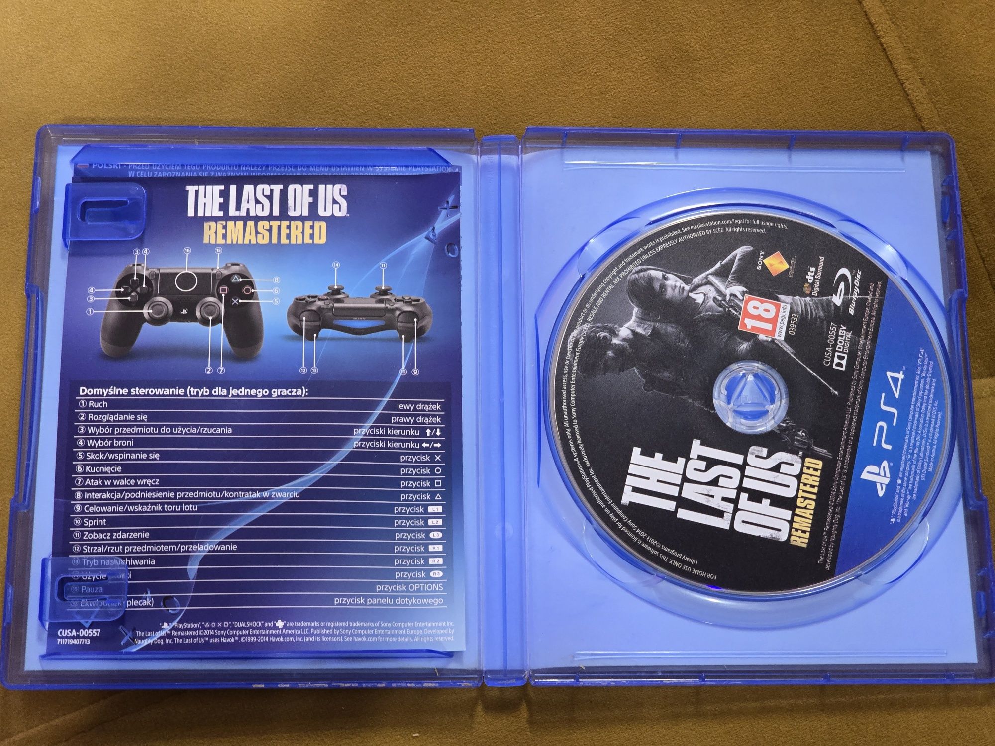 Gra The Last of Us Remastered PS4 PS5 playstation 4 i 5 po polsku PL