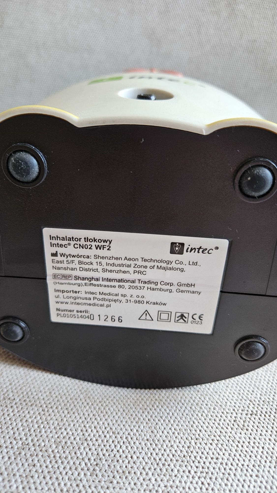 Nebulizator pingwin pingwinek Intec uszkodzony na części