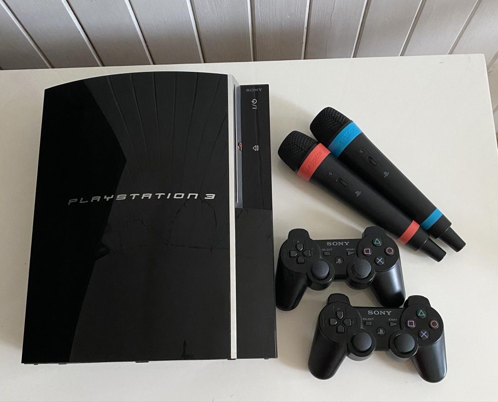 PlayStation 3 - 2 pady i 2 mikrofony