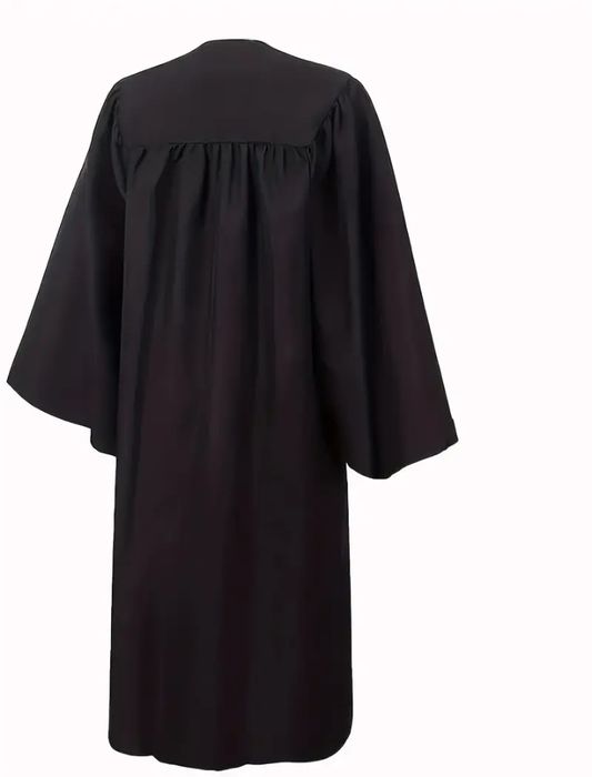 Мантія випускника з  шапочкою конфедератка чорна та синя