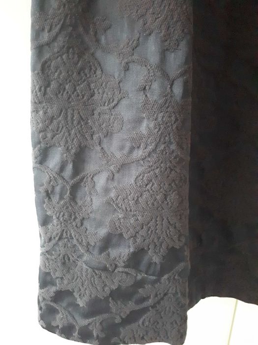 Elegancka sukienka ciążowa, granatowa, żakard, Happy Mum, L