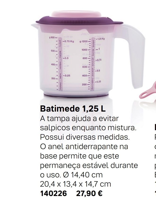 Batimede 1,25L Tupperware