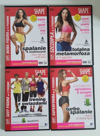 4 płyty DVD z ćwiczeniami Ewy Chodakowskiej