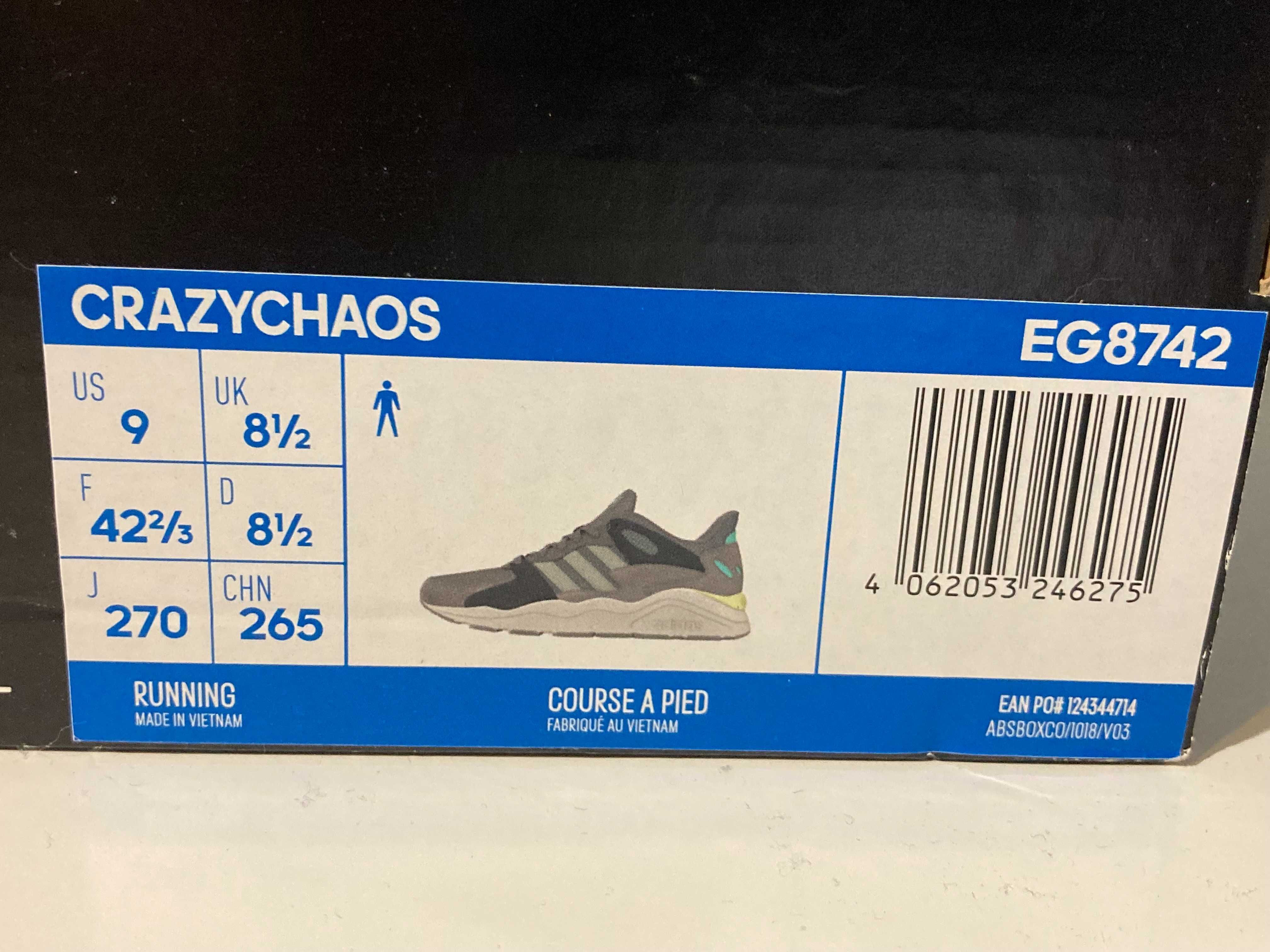 Buty Adidas CrazyChaos szare rozmiar 42 2/3 [długość 26,3cm]