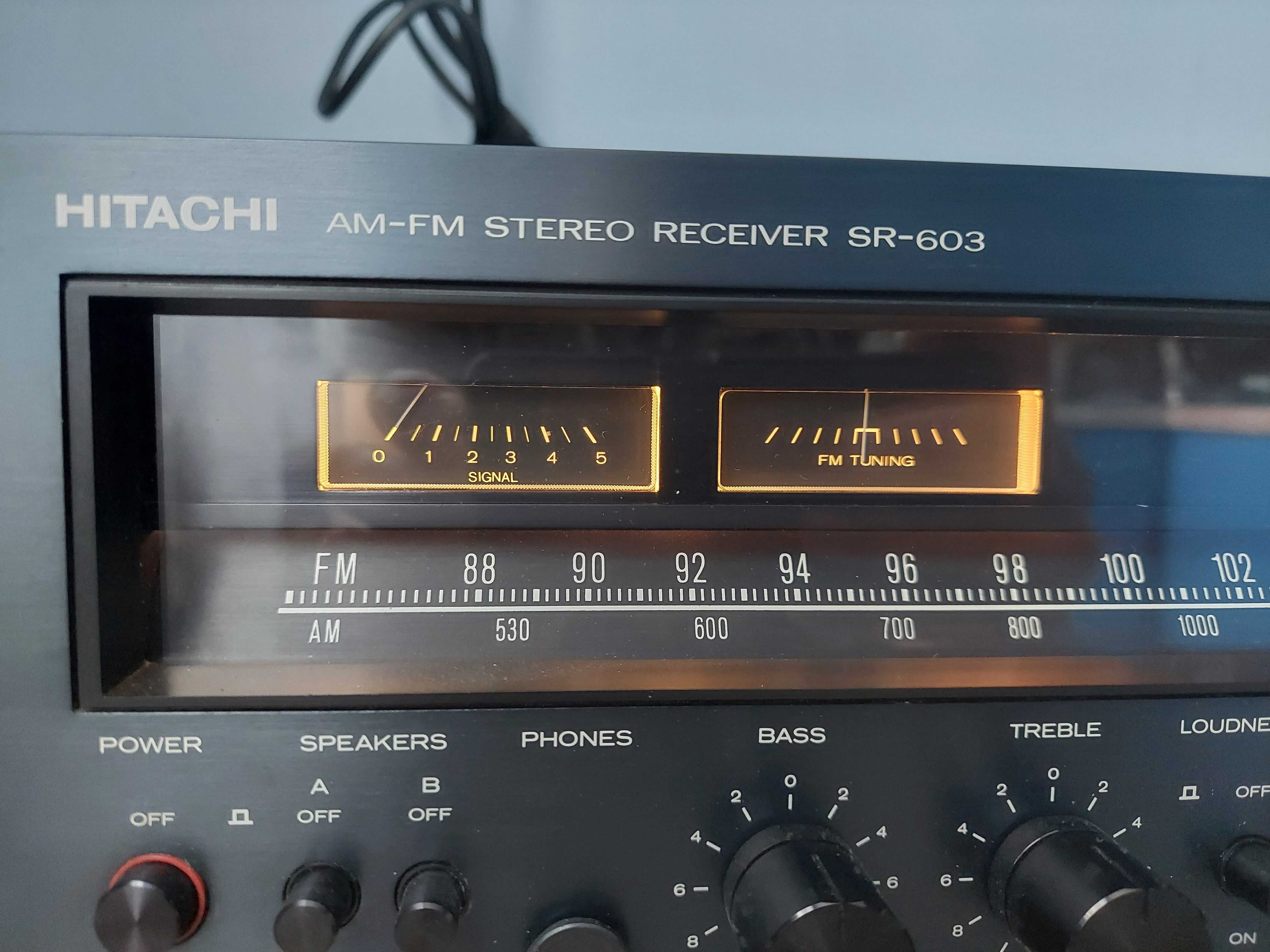 HITACHI AM-FM Stereo Receiver SR-603