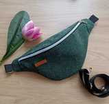 Nerka torebka saszetka zieleń handmade