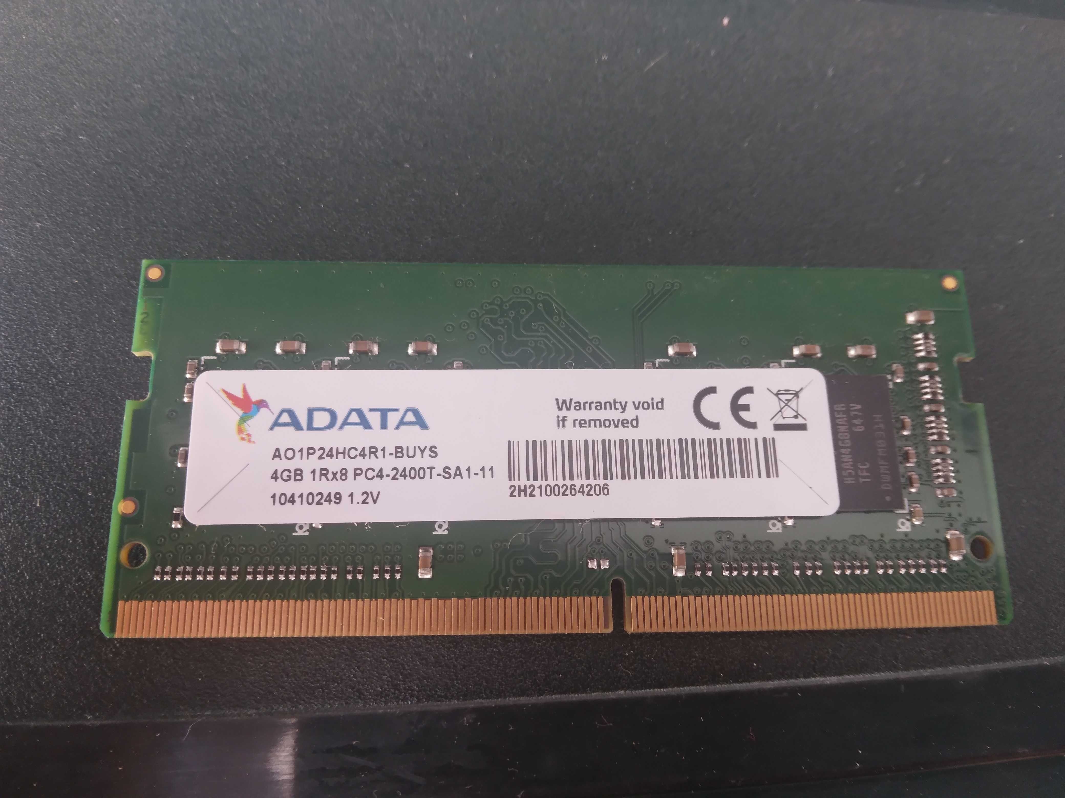 Memória ADATA DDR4 2400T para Portátil 4GB