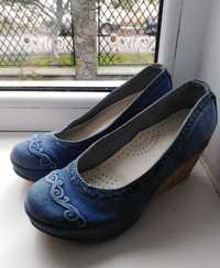 Джинсові жіночі туфлі  e- sax Турція 38