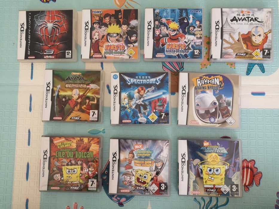 10 jogos para Nintendo DS (6 euros cada jogo!)