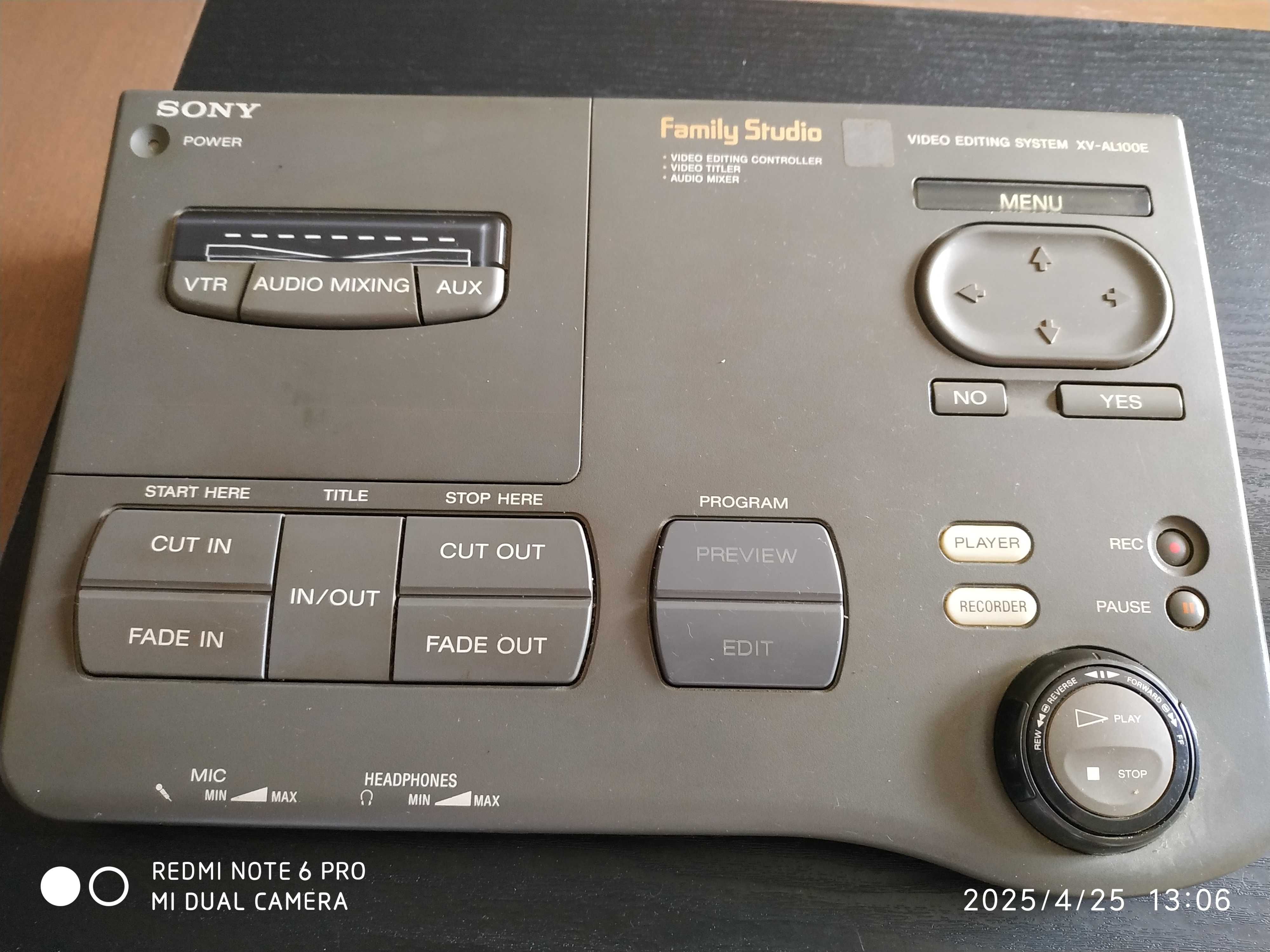 PARA COLECIONADORES, mesa de edição Sony