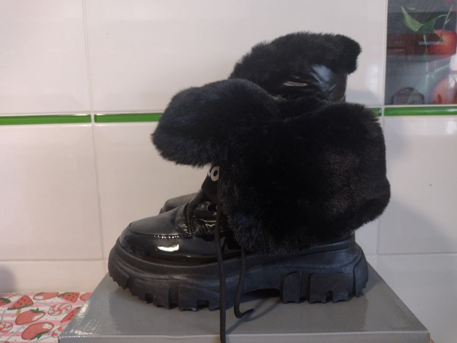 Śniegowce NOWE  kozaki ciepłe futro roz.38/24,5 cm