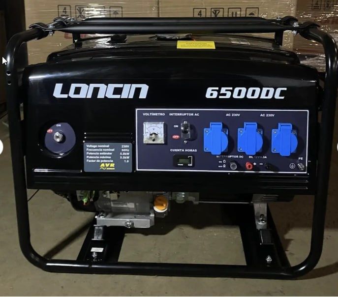Генератор Бензиновый Loncin LC 6500DC 230В 5,5кВт, однофазный, ручной