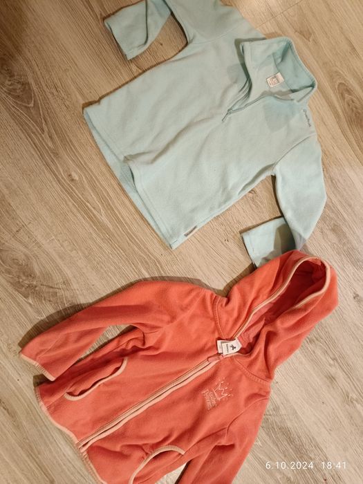 Dwa polary 104 cm quechua dla dziewczynki polomino