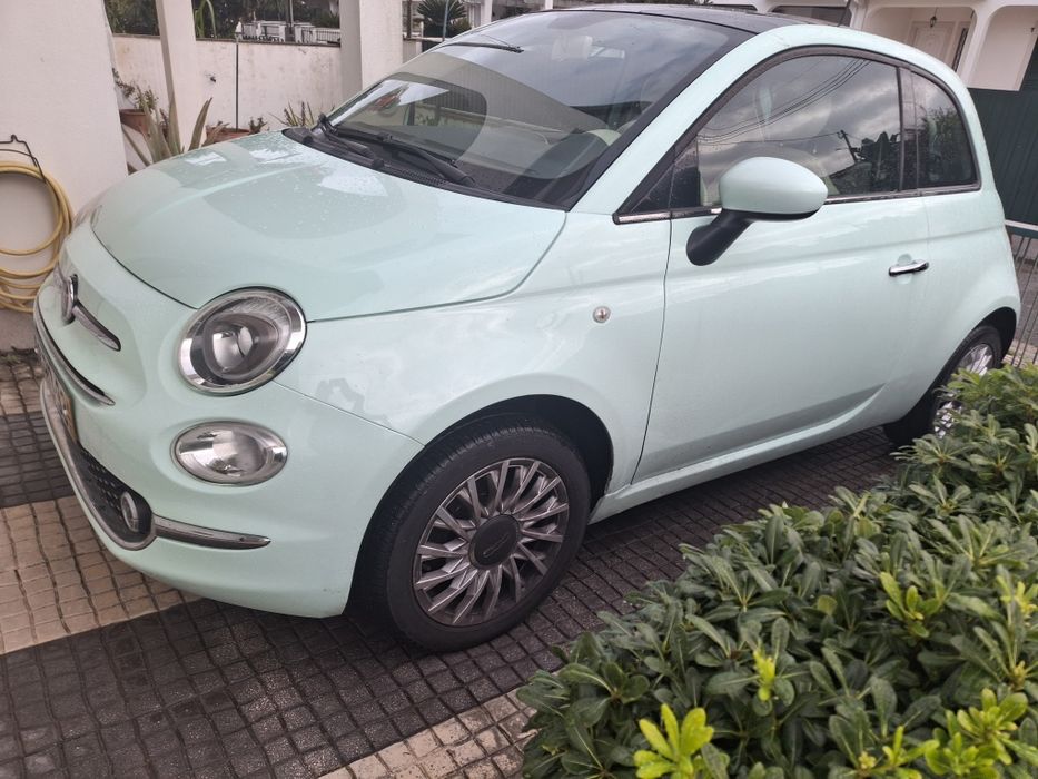 Fiat 500 verde água