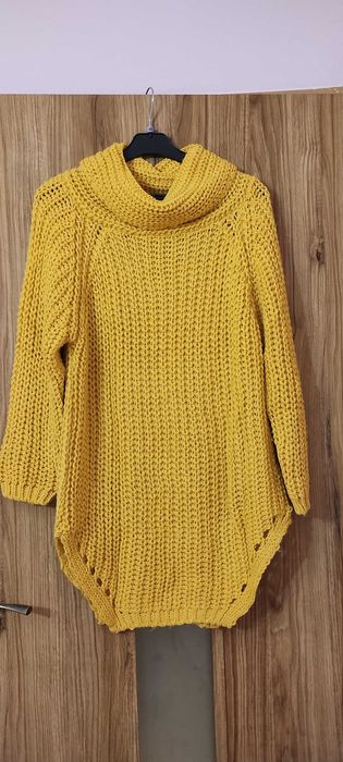 Tunika r. uniwersalny piękny kolor musztardowy