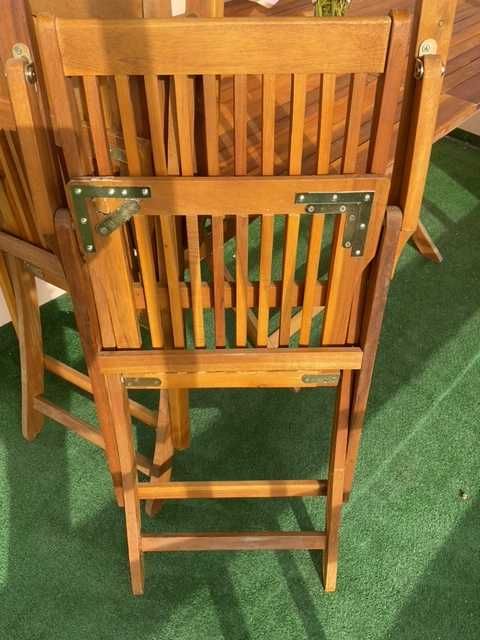 Stół na taras z krzesłami