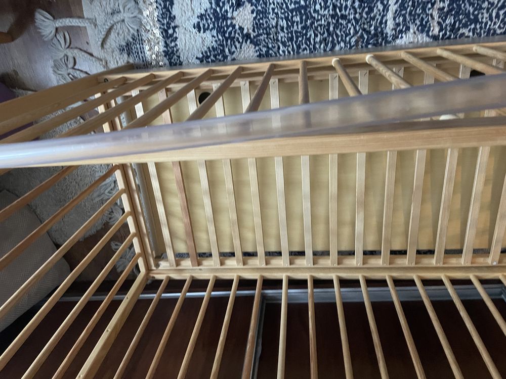Łóżeczko z szufladą 120*60 sosna DREWEX plus materac