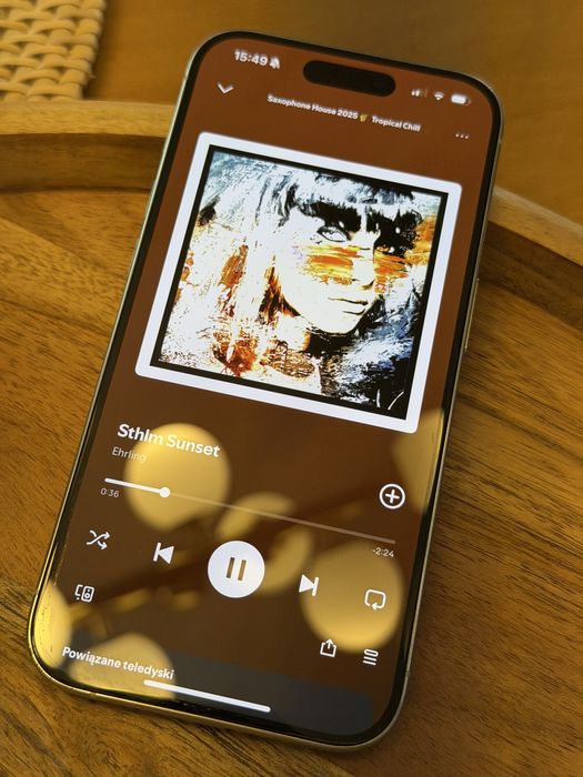 Iphone 15 pro 256 gb biały tytanowy Apple - stan idealny