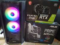 Komputer ASUS X470-PRO Ryzen5 GeForce NViDiA RTX-8GB RAM32GB M2-1TB!