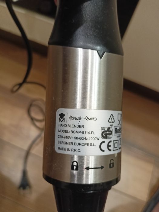 Blender ręczny Bergner 1000 watt uszkodzony
