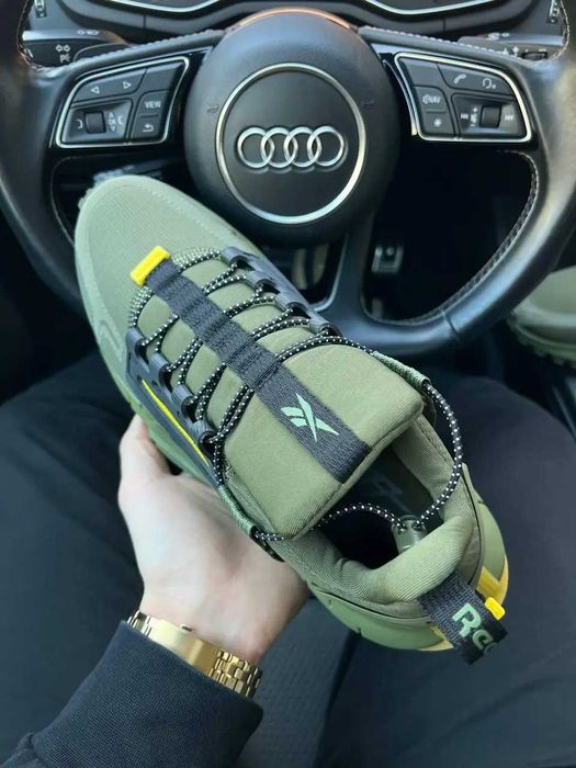 (БЕЗ ПЕРЕДОПЛАТИ) чоловічі хакі кросівки Reebok Zig Kinetica Edge