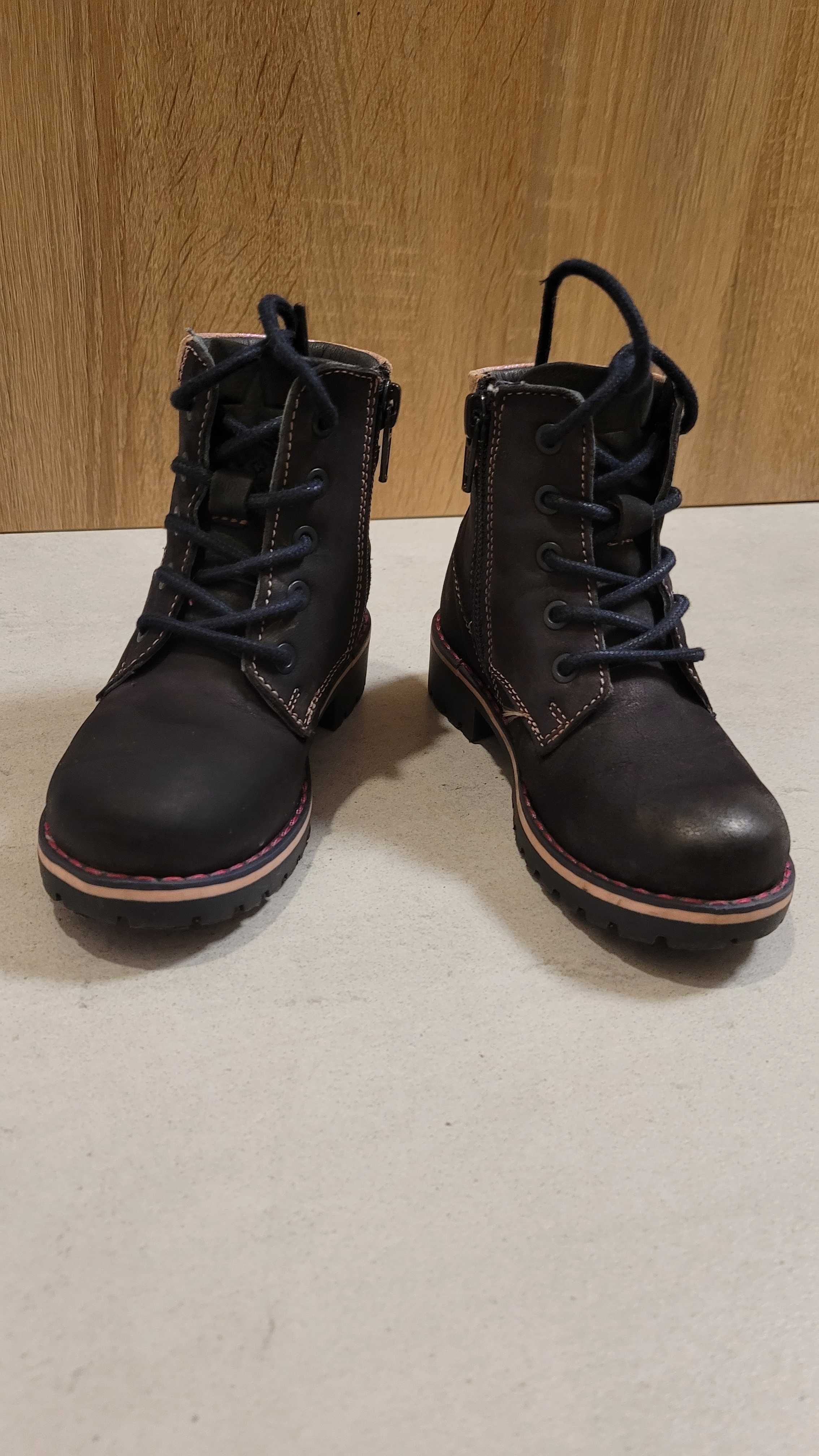 Buty kozaki, kozaczki/trzewiki dla dziewczynki lasocki kids 25,zimowe