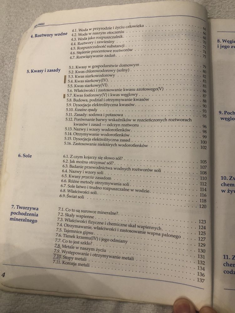 Chemia szkoła podstawowa w gimnazjum podręcznik kwasy zasady alkohole