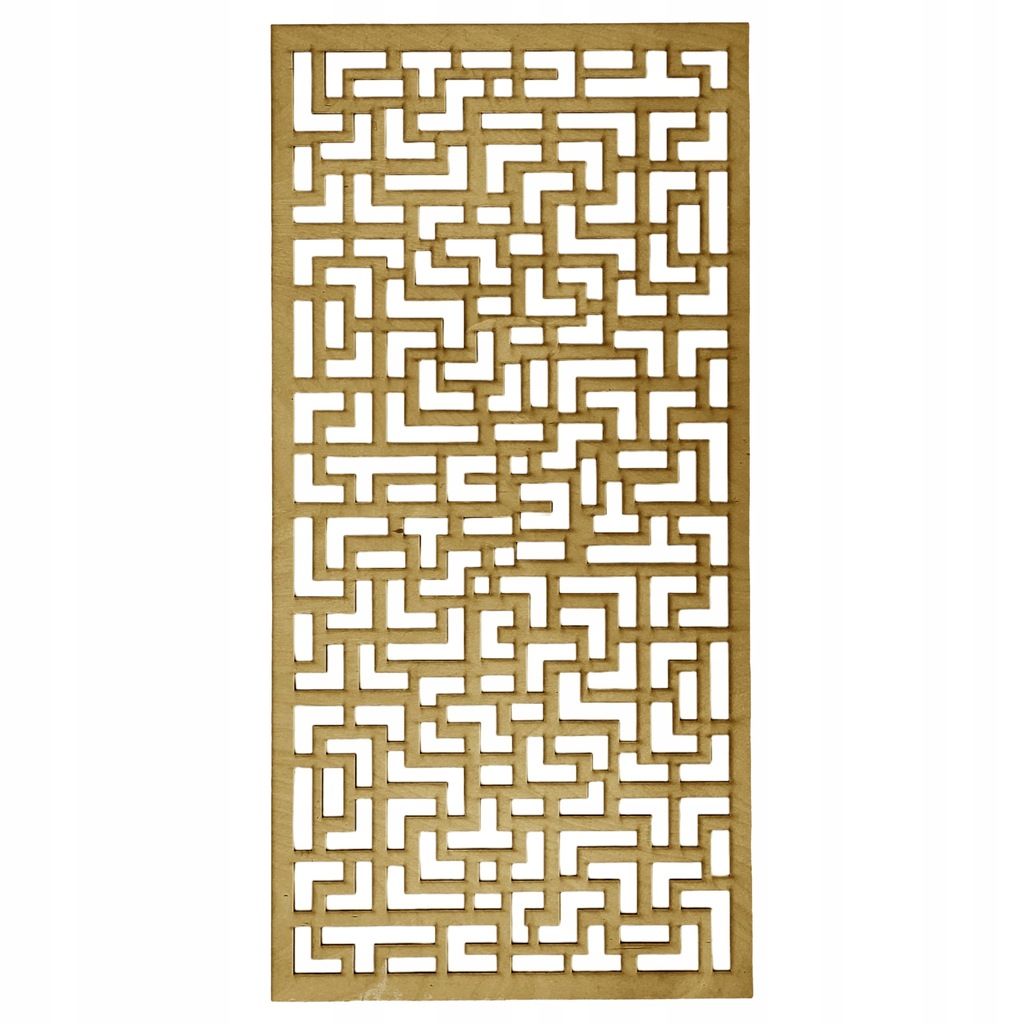 Panel Ażurowy Dekoracyjny Tetris 59 x 29 cm gr 3mm kratka Na Wymiar