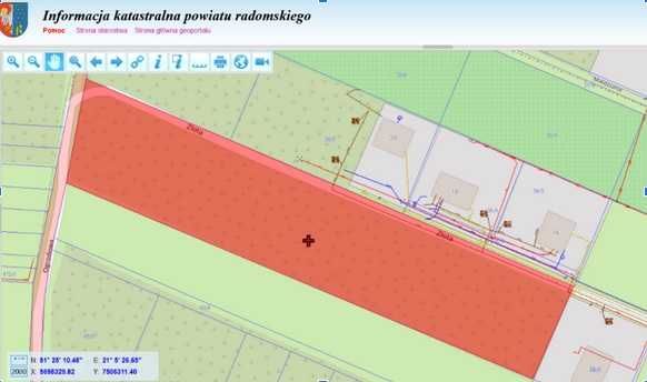 Działka pow. 6109 m2, rolna, Wacyn gm. Zakrzew, ul. Ogrodowa/Złota