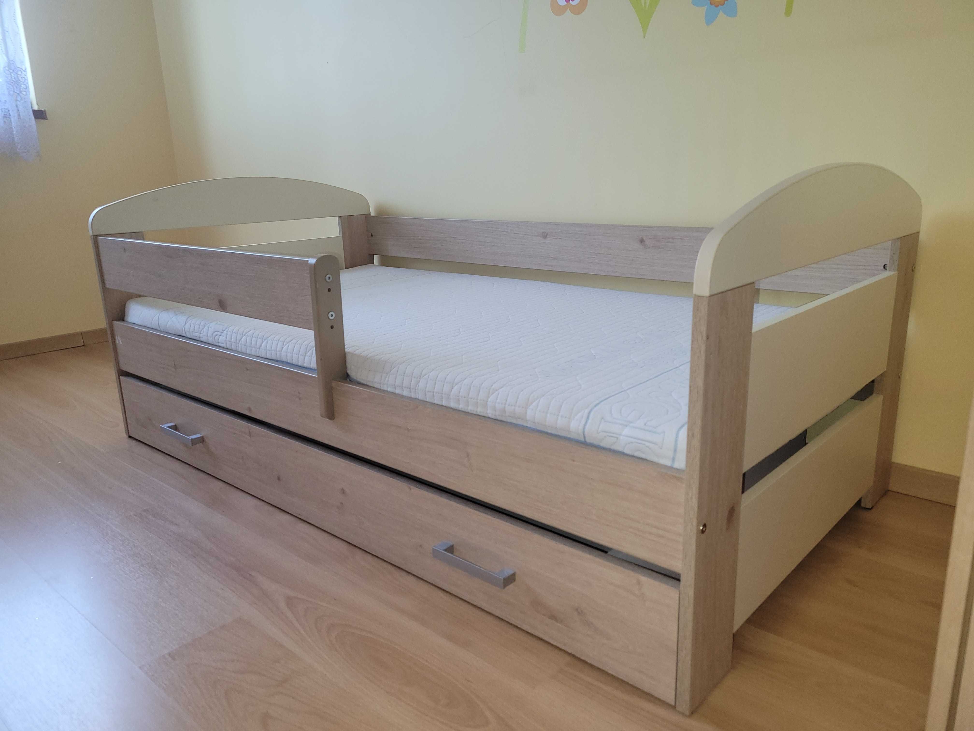 Łóżko dziecięce Pinewood KASIA 160x80 + materac lateksowy Hevea Junior