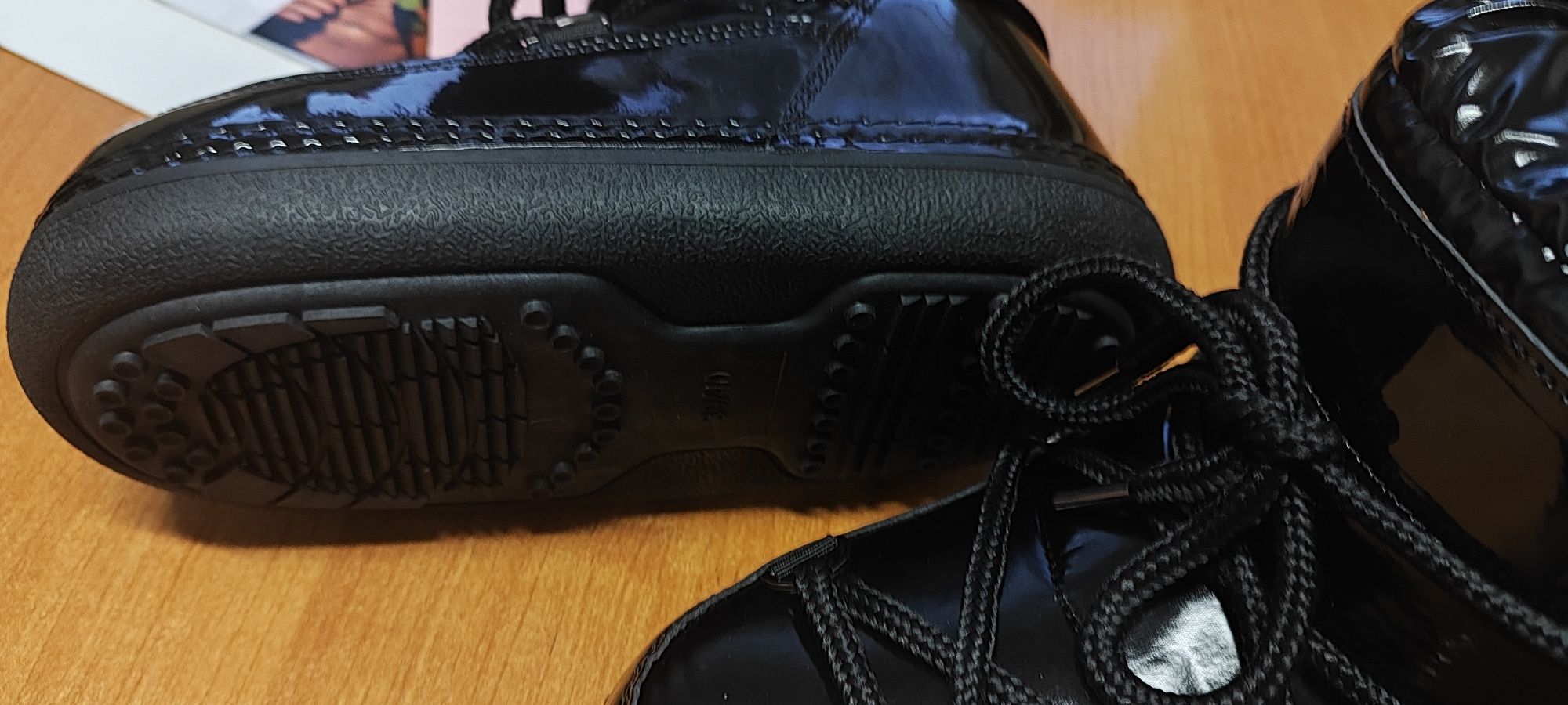 Hit buty boots śniegowce platforma jak Moon lakierowane r. 38/39 25 c