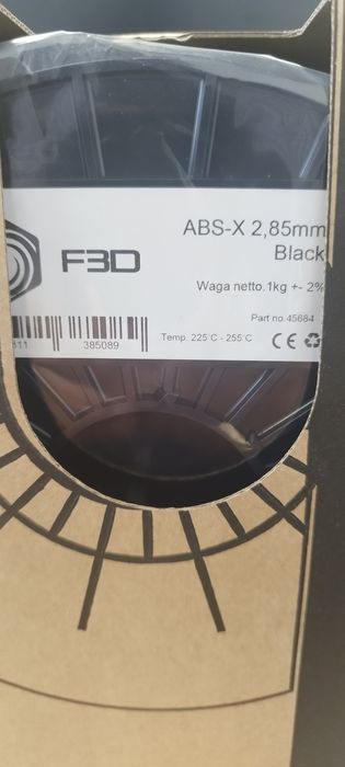 Filament ABS czarny 2.85mm F3D 1kg