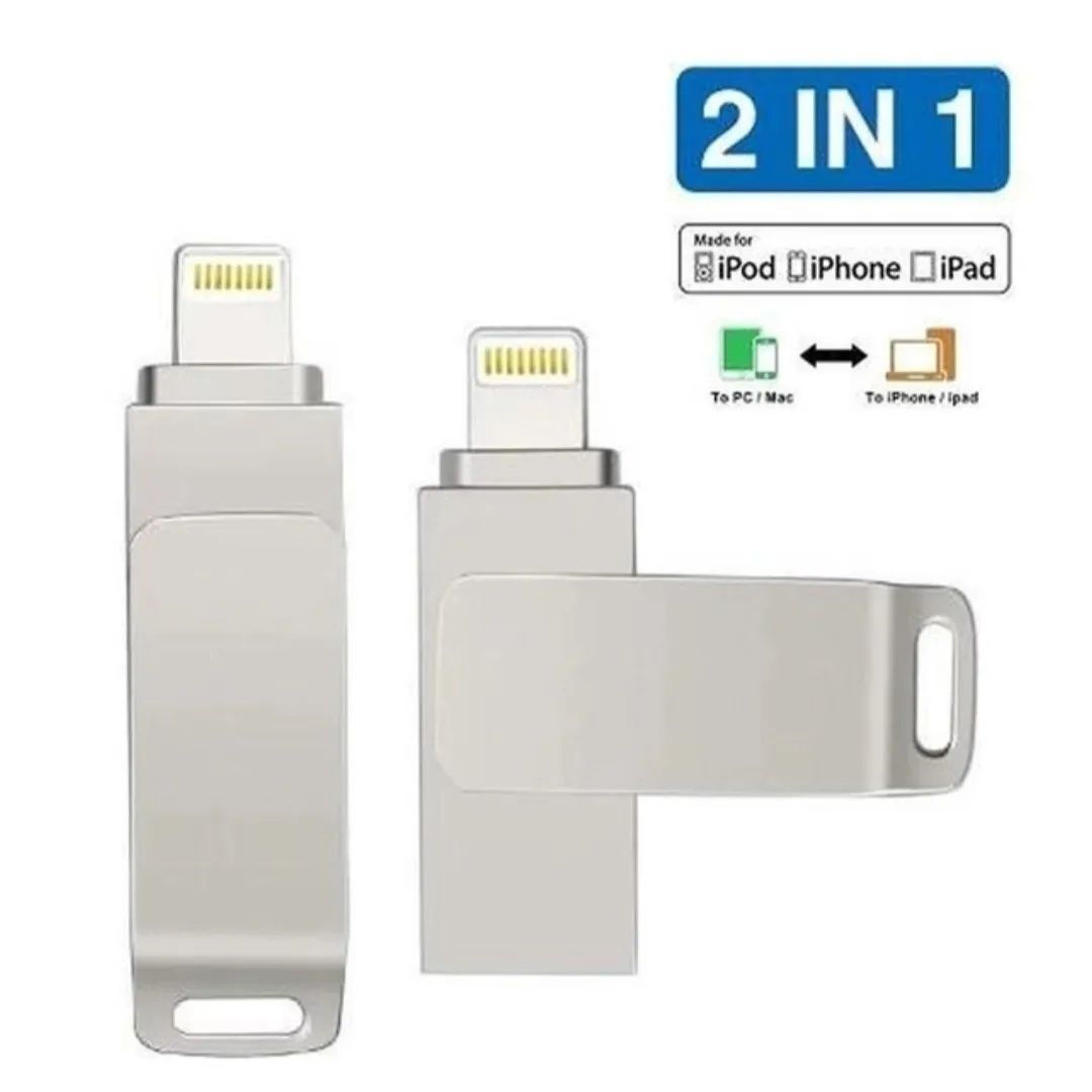 Флешка USB T&G в макбук та в айфон 2в1 на 256gb |USB 3.0 + Lighting