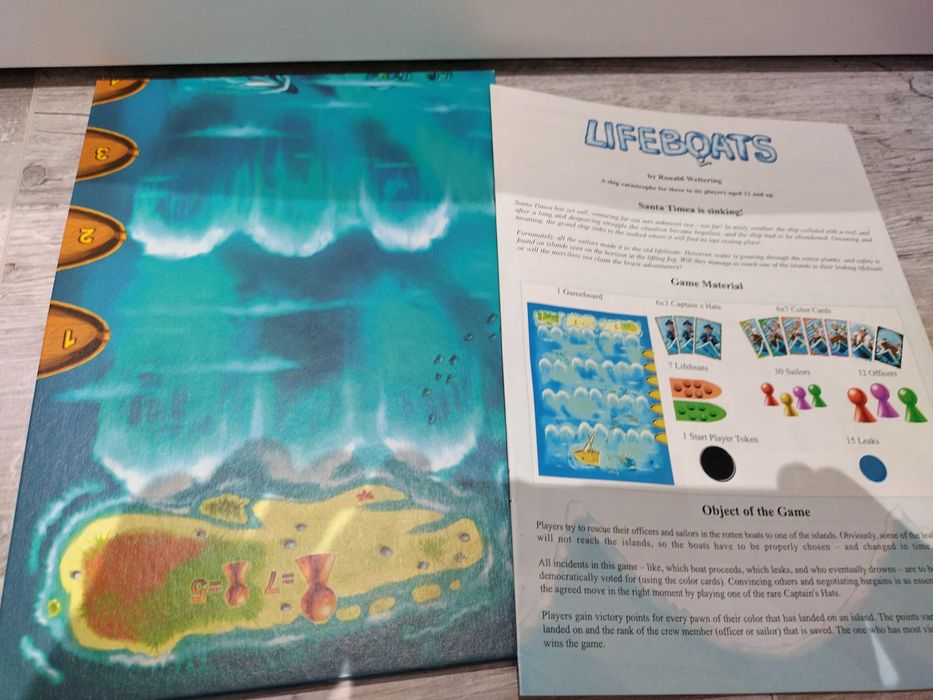 gra planszowa Lifeboats - ENG - unikat