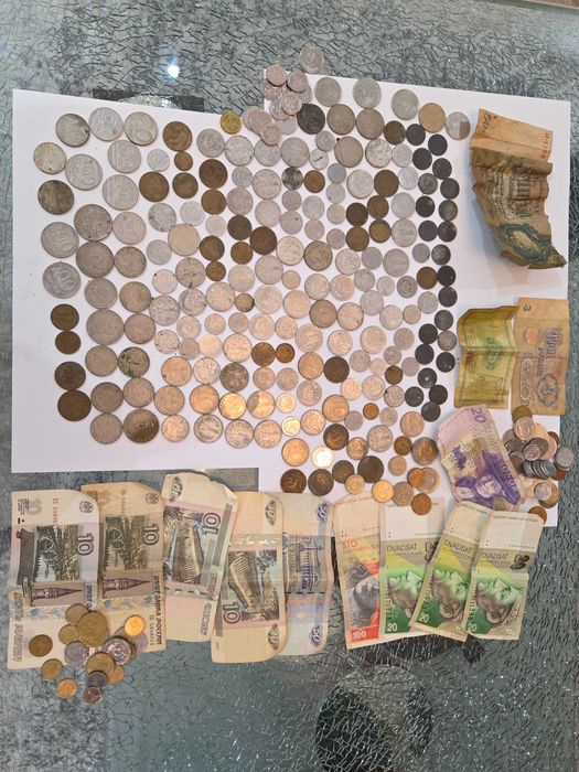 Zestaw monet i banknotów okazja starocie