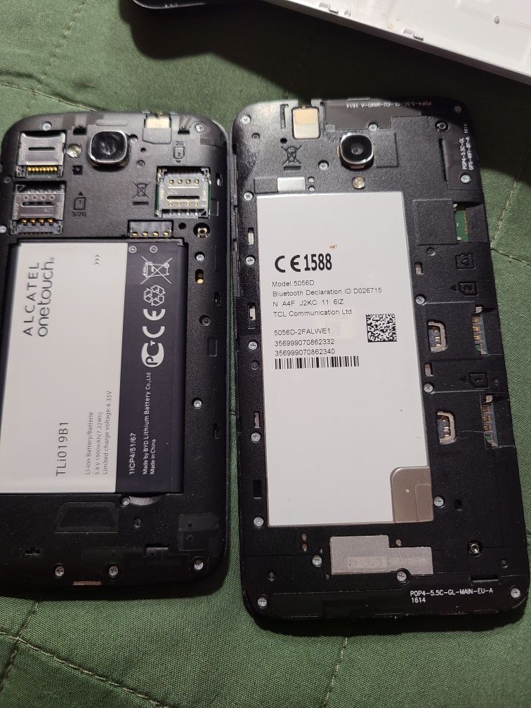 Huawei P7, Alcatel one touch.