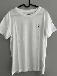 Koszulka biała Polo Ralph Lauren z nadrukiem