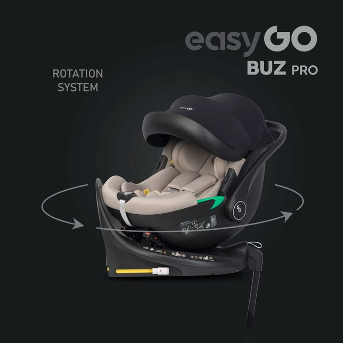 Fotelik Samochodowy NOSIDEŁKO OBROTOWY Isofix EasyGo Buz Pro I-Size